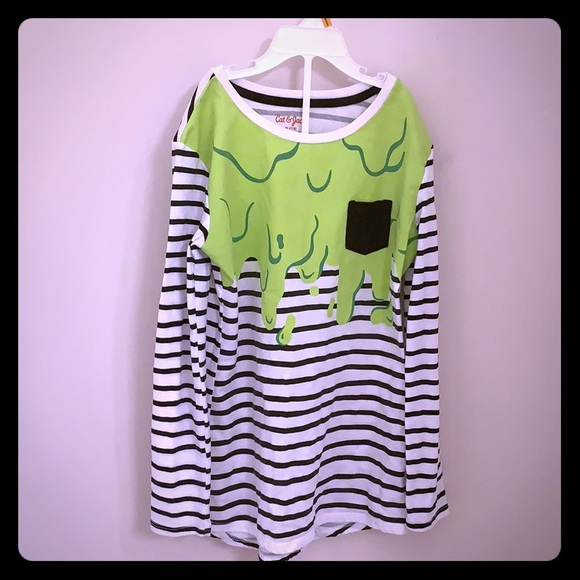 Cat & Jack Other - Girl’s Cat & Jack Slim Striped Tee M 7/8